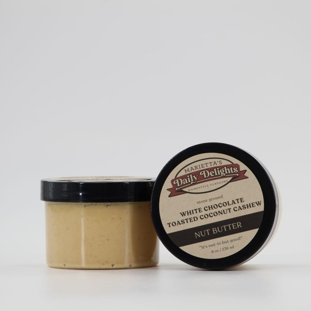 White Chocolate Toasted Coconut Cashew Butter, 4 oz