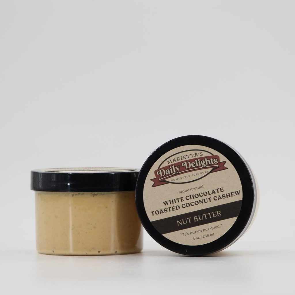White Chocolate Toasted Coconut Cashew Butter, 8 oz